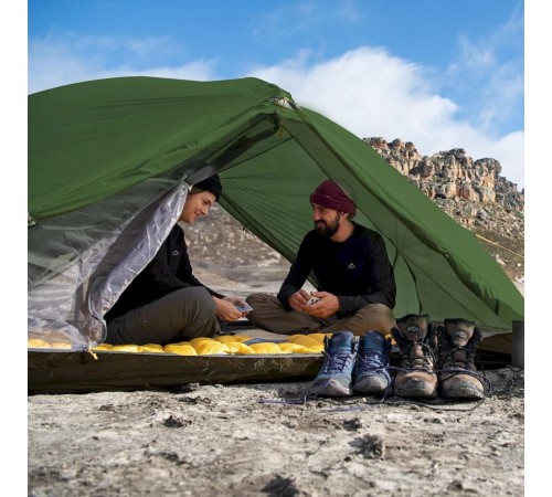 Палатка 2-местная Naturehike сверхлегкая Mongar NH17T007-M, 210T , зеленый, 6927595767658