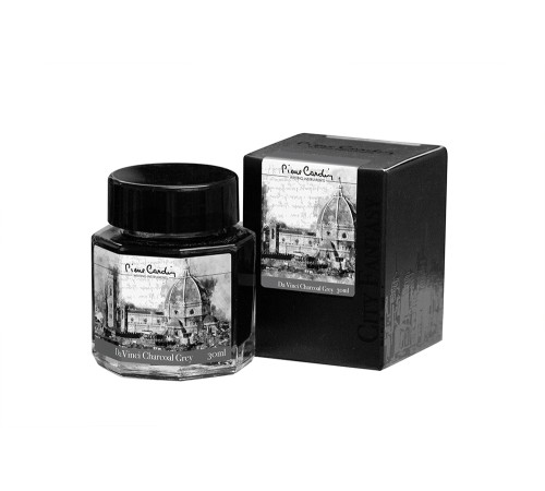 Флакон чернил Pierre Cardin 30мл, серия CITY FANTASY цвет Da Vinci Charcoal Grey (Серый да Винчи)