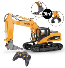 Радиоуправляемый экскаватор HUI NA 3in1 масштаб 1:14 2.4G - HN1550-60-70