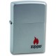 Зажигалка ZIPPO с покрытием Satin Chrome™, латунь/сталь, серебристая, матовая, 38x13x57 мм