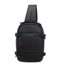 Рюкзак на одно плечо TORBER Xtreme, чёрный, 20 х 8 х 31 см, 5л