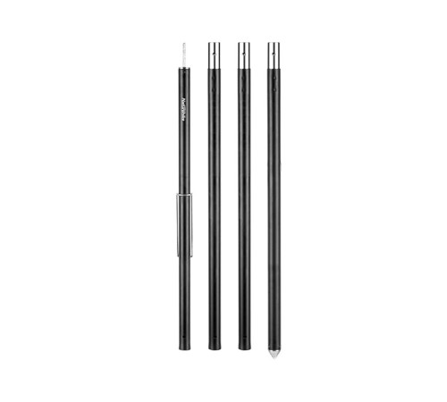 Стойка для тента Naturehike NH20PJ040 алюминиевый сплав 2.4 м, 4 секции, цвет черный, 6927595782538