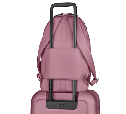 Рюкзак VICTORINOX Victoria Classic Business Backpack 15.4, пурпурно-розовый, нейлон/кожа, 27x21x41 см