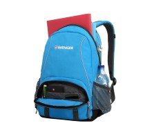 Рюкзак WENGER, голубой/серый, полиэстер 600D/добби, 32х14х45 см, 20 л