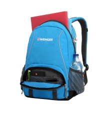 Рюкзак WENGER, голубой/серый, полиэстер 600D/добби, 32х14х45 см, 20 л
