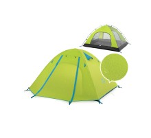 Палатка Naturehike P-Series NH18Z033-P 210T/65D, трехместная, светло-зеленая, 6975641887492