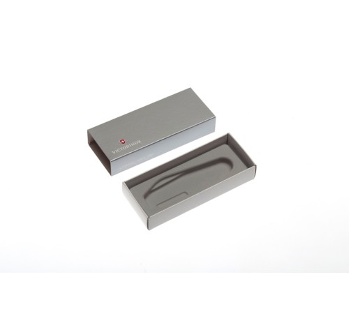 Коробка для ножей VICTORINOX 91 мм толщиной 3-4 уровня, картонная, серебристая