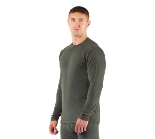 Футболка  мужская Rosta/ дл. рукав/ шерсть 220/ зеленый / M  (Rosta6262M)