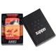 Зажигалка ZIPPO Mars Design с покрытием 540 Matte, латунь/сталь, красная, матовая, 38x13x57 мм