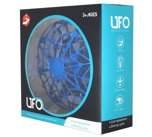 Квадрокоптер Flytec H05 Летающая тарелка, 12 см, свет, управление рукой