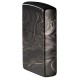Зажигалка ZIPPO Marble Pattern с покрытием High Polish Black, латунь/сталь, чёрная, 38x13x57 мм