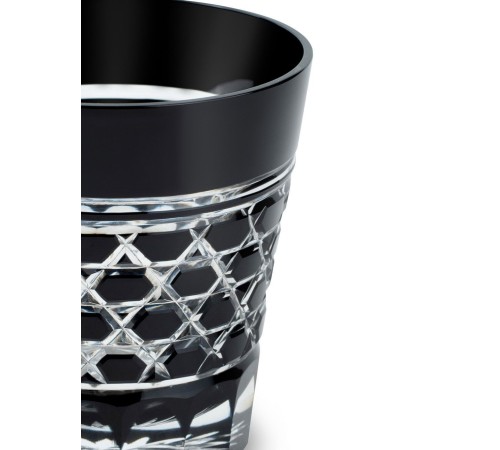 Стакан TAJIMA GLASS с шестиугольным плетением 340 мл, черный