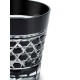 Стакан TAJIMA GLASS с шестиугольным плетением 340 мл, черный