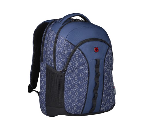Рюкзак WENGER Sun 16'', синий со светоотражающим принтом, полиэстер, 35x27x47 см, 27 л