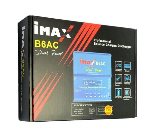 Универсальное зарядное устройство G.T.Power iMax B6AC 80Вт