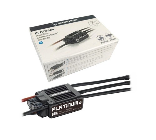 Бесколлекторный регулятор Hobbywing Platinum 60A-V4 (60A-80A, Aircraft, Heli)