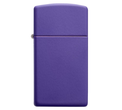 Зажигалка ZIPPO Slim® с покрытием Purple Matte, латунь/сталь, фиолетовая, матовая, 29x10x60 мм