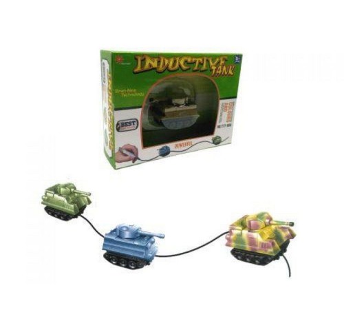 Танк GOLD LIGHT TOYS 777-006, сенсор, едет по линии