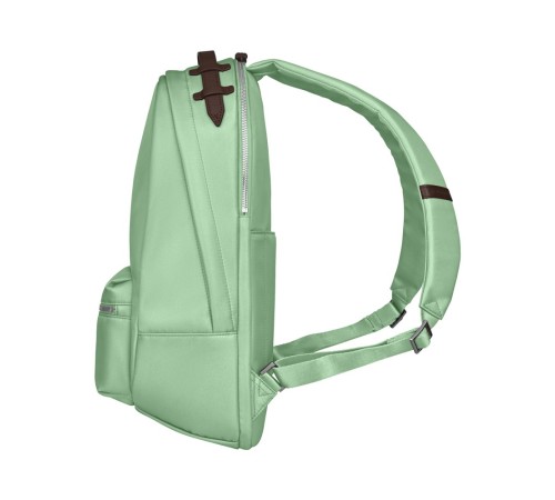 Рюкзак VICTORINOX Victoria Classic Business Backpack, мятный, нейлон/кожа/микрозамша, 27x21x41 см