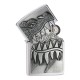 Зажигалка ZIPPO Classic с покрытием Brushed Chrome, латунь/сталь, серебристая, матовая, 38x13x57 мм