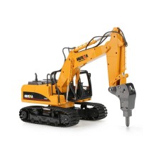 Радиоуправляемый экскаватор c отбойным молотом HUI NA TOYS 2.4G 16CH 1/14 RTR