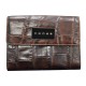 Кошелёк Cross Coco Nicole. Кожа наппа, тиснёная, коричневый, 12,5 х 10 х 2,4 см