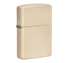 Зажигалка ZIPPO Classic с покрытием Flat Sand, латунь/сталь, бежевая, матовая, 38x13x57 мм