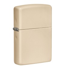 Зажигалка ZIPPO Classic с покрытием Flat Sand, латунь/сталь, бежевая, матовая, 38x13x57 мм