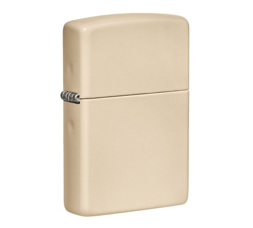 Зажигалка ZIPPO Classic с покрытием Flat Sand, латунь/сталь, бежевая, матовая, 38x13x57 мм