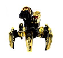 Р/У боевой робот-паук Space Warrior, лазер, ракеты, золотой, Ni-Mh и З/У, 2.4G