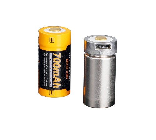 Аккумулятор 16340 Fenix 700 mAh Li-ion с разъемом для USB