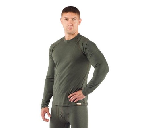Футболка  мужская Atar/ дл. рукав/ шерсть 160/ зеленый/ S, Atar6262S