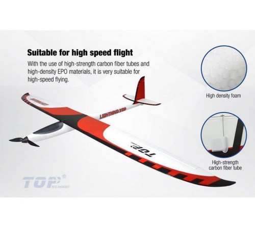 Радиоуправляемый планер Top RC Lightning 2100 (Propeller Power System) 2100мм 2.4G 4-ch LiPo RTF