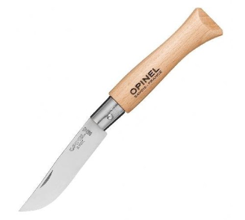 Нож Opinel №5, нержавеющая сталь, рукоять из бука, 001072