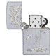 Зажигалка ZIPPO Money Tree Design с покрытием Satin Chrome, латунь/сталь, серебристая, 38x13x57 мм