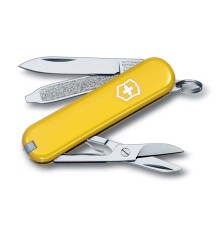 Нож-брелок VICTORINOX Classic SD, 58 мм, 7 функций, жёлтый