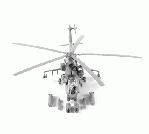 Сборная модель ZVEZDA Советский ударный вертолет Ми-24В/ВП 