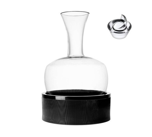 Декантер для вина с подставкой для льда Italesse Alavin Black Base