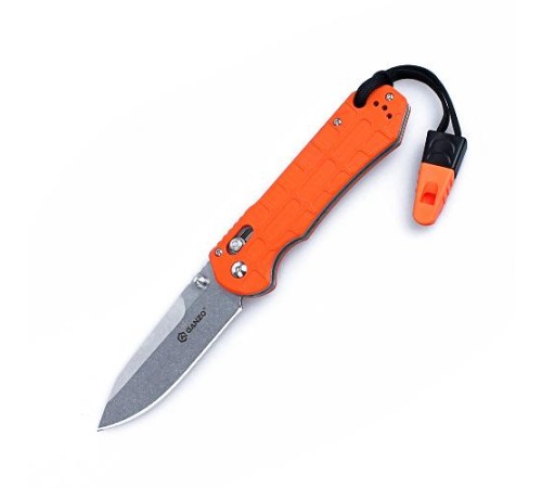 Нож Ganzo G7452P-WS оранжевый, G7452P-OR-WS