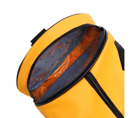 Сумка спортивная TORBER Mobi, желтая, полиэстер 900D с PU покрытием, 45 х 25 х 25 см