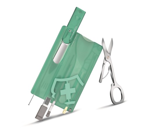 Швейцарская карточка VICTORINOX Classic Fresh Energy SE 2020, 10 функций, мятный цвет