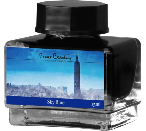 Флакон чернил Pierre Cardin 15мл, серия CITY FANTASY цвет Sky Blue (Синий Небесный)