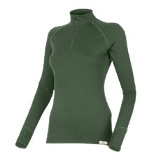 Футболка  женская LAURA/ дл. рукав/ шерсть 260/ зеленый/ S, LAURA6262S