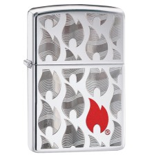 Зажигалка ZIPPO Classic с покрытием High Polish Chrome, латунь/сталь, серебристая, 38x13x57 мм