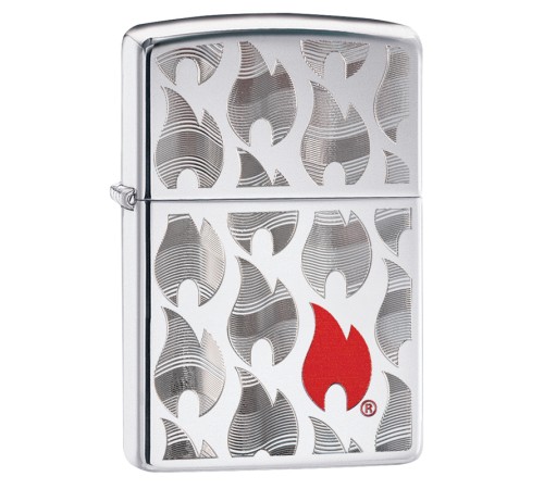 Зажигалка ZIPPO Classic с покрытием High Polish Chrome, латунь/сталь, серебристая, 38x13x57 мм