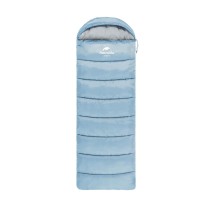 Спальный мешок Naturehike U250 U Series Twine Cotton синий (молния слева)
