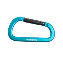 Карабин многофункциональный Naturehike NH15A001-H D-Type 8cm голубой