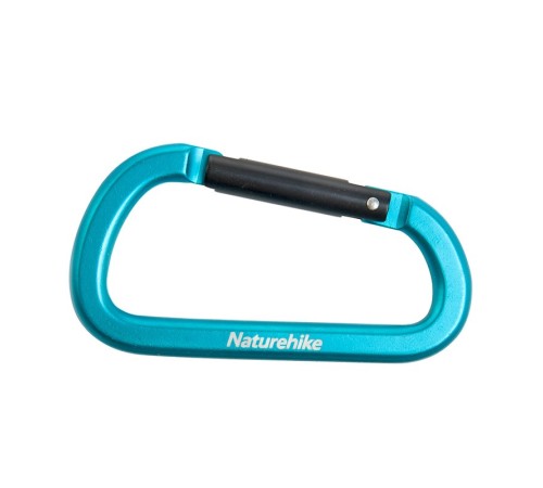 Карабин многофункциональный Naturehike NH15A001-H D-Type 8cm голубой