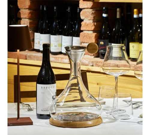 Декантер с набором аксессуаров Legnoart Decanter Set complete “Langhe”