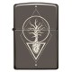 Зажигалка ZIPPO Heart of Tree с покрытием Black Ice®, латунь/сталь, чёрная, глянцевая, 38x13x57 мм